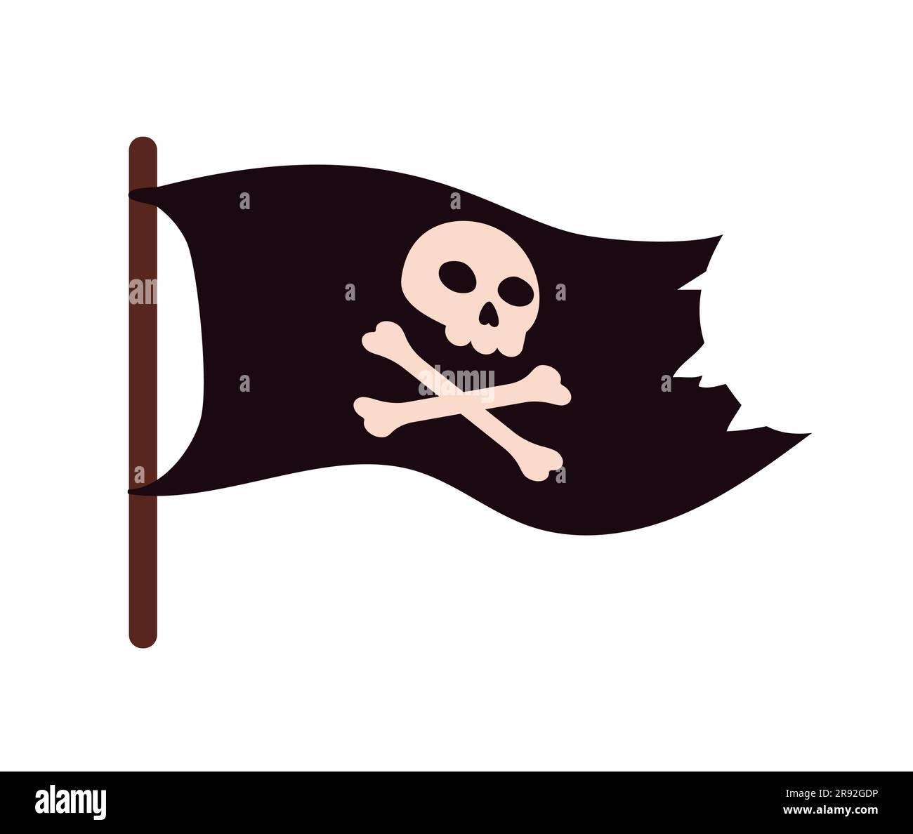 Piratenabenteuer-Flaggen-Konzept Stock Vektor