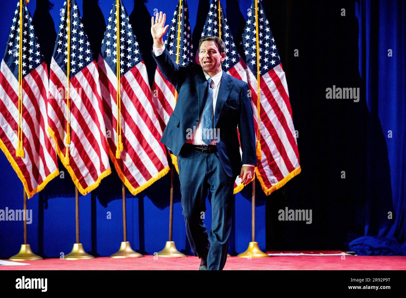 Washington, Usa. 23. Juni 2023. Florida Governor Ron DeSantis (R) auf der Road to majority Policy Conference der Faith & Freedom Coalition in Washington, DC. Kredit: SOPA Images Limited/Alamy Live News Stockfoto