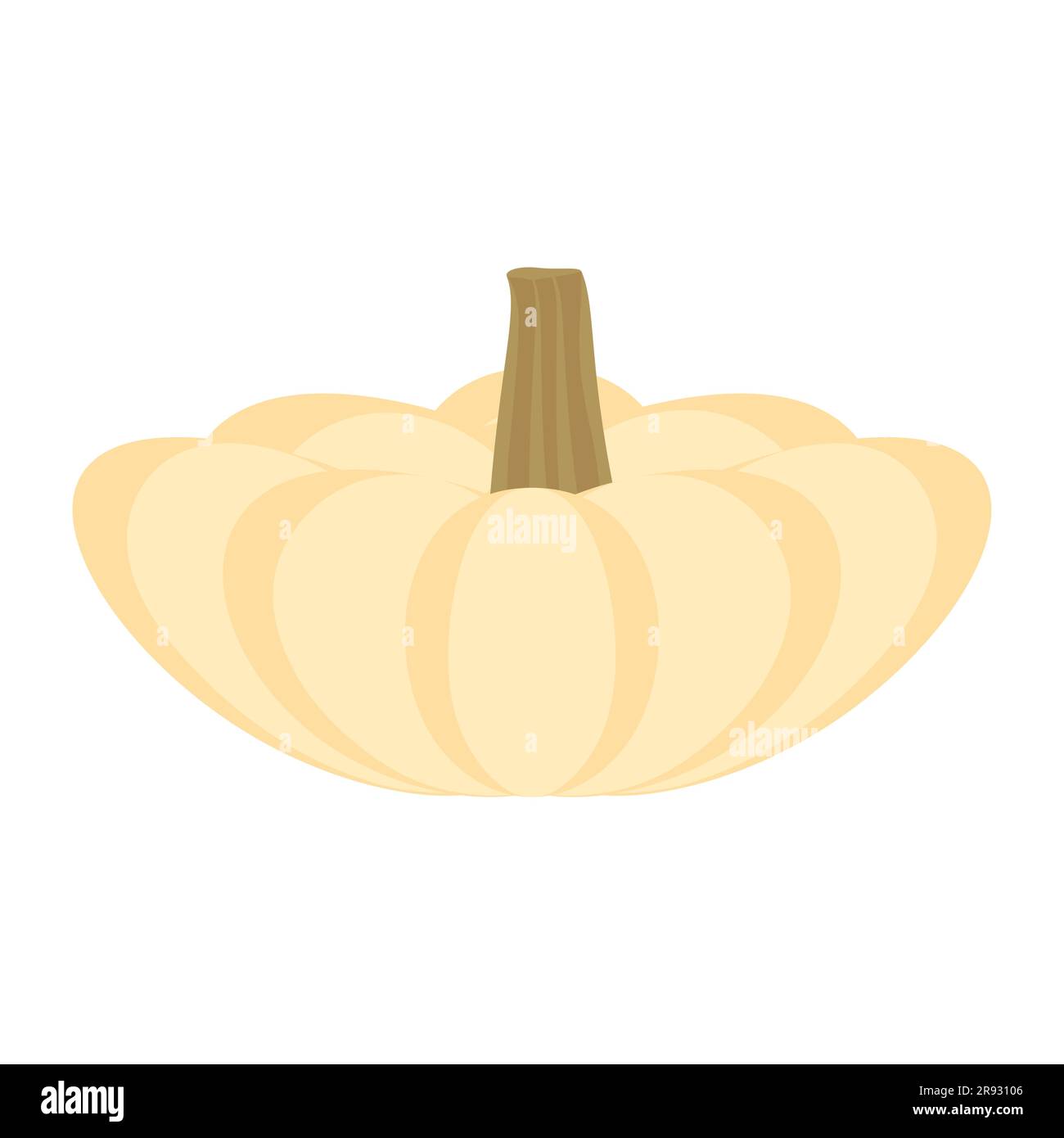 Kürbis Design Element Gourd Illustration für Halloween und Thanksgiving Day Farm Produkt Vector Illustration isoliert auf weißem Hintergrund Stock Vektor