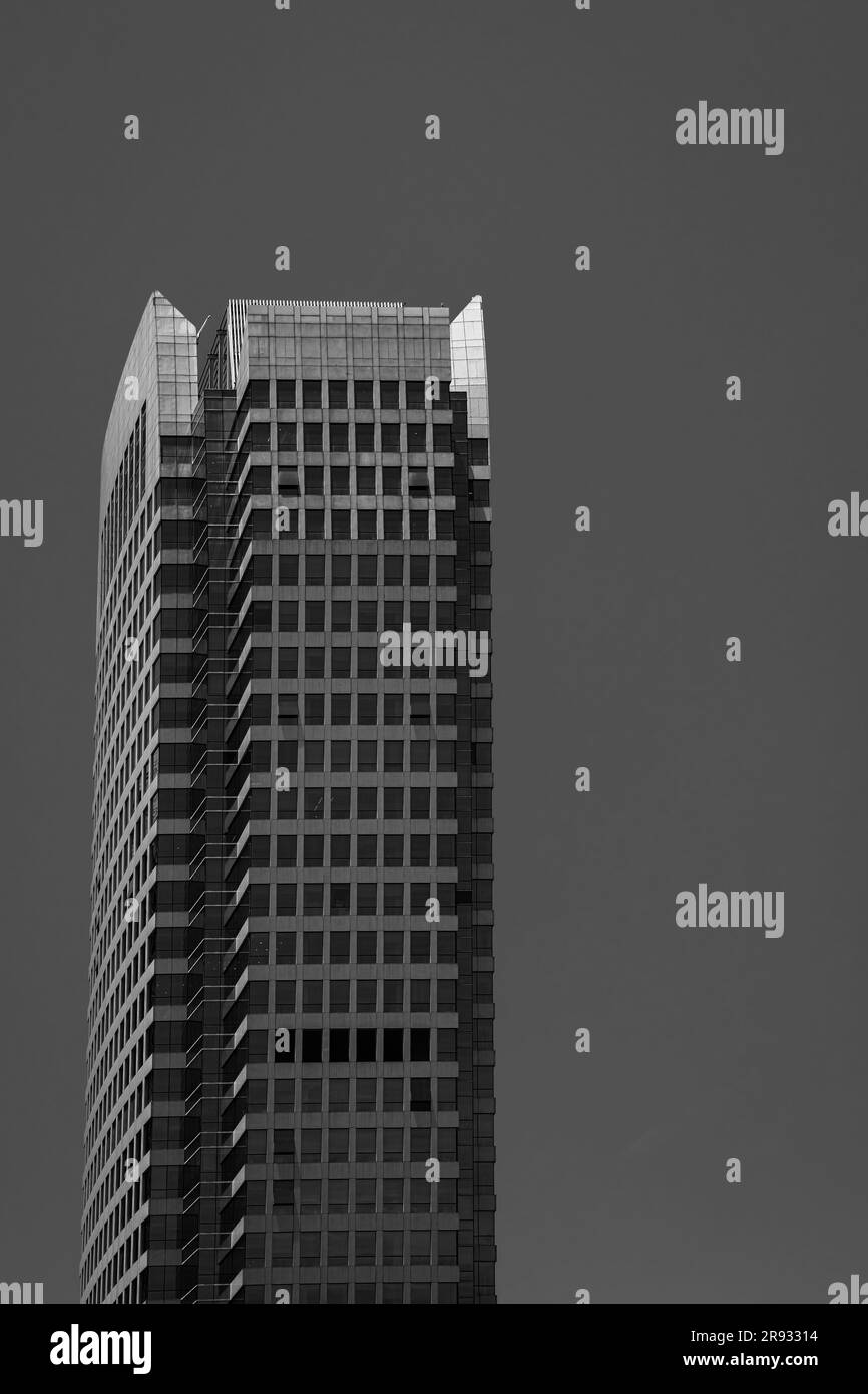 Schwarz-Weiß-Stadt Chengdu. Stockfoto