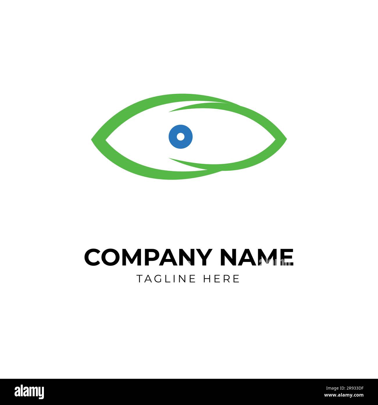 vector Eyes Logo-Design Stock Vektor