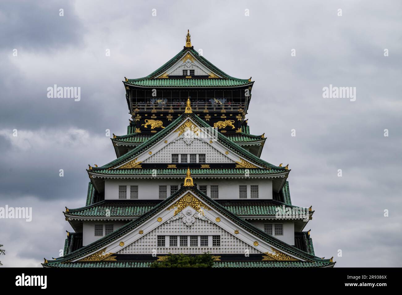 Burg von Osaka in Osaka, Japan Stockfoto