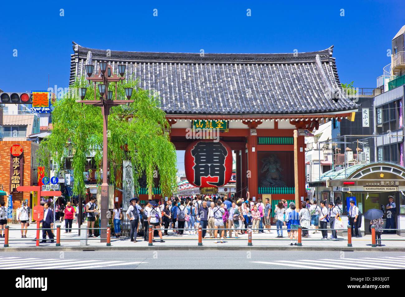 Kaminarimon (Donner Gate) in Asakusa Stockfoto