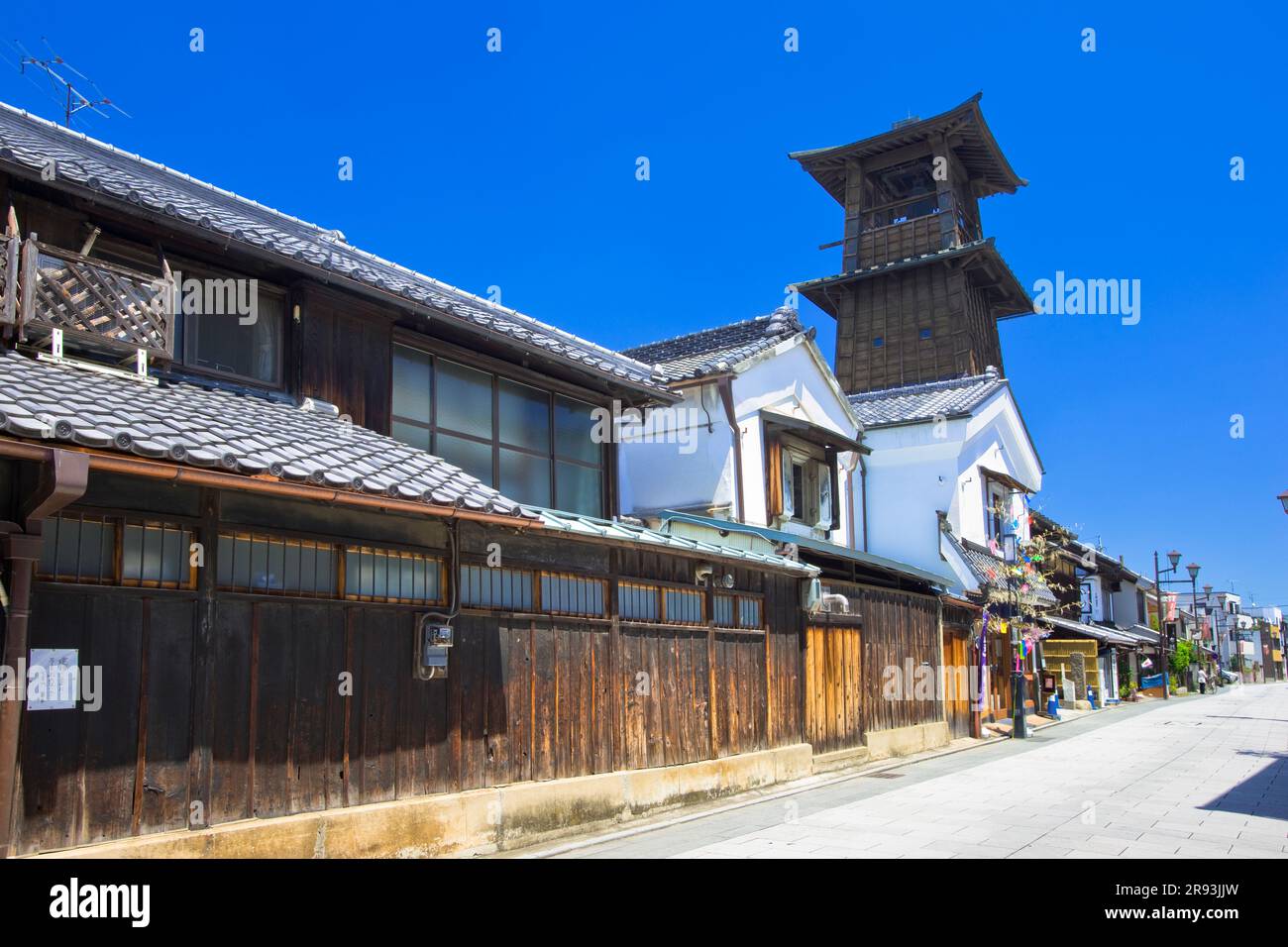 Die Glocke der Zeit in Koedo-Kawagoe Stockfoto