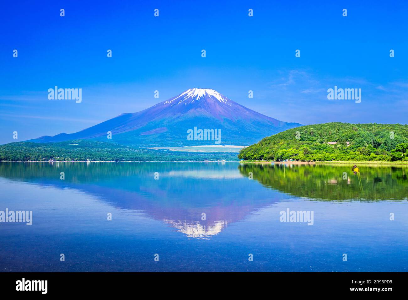 Auf dem Kopf des Fuji bei Yamanakako Stockfoto