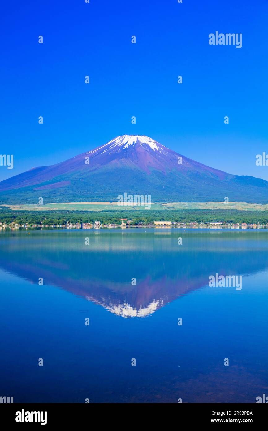 Auf dem Kopf des Fuji bei Yamanakako Stockfoto