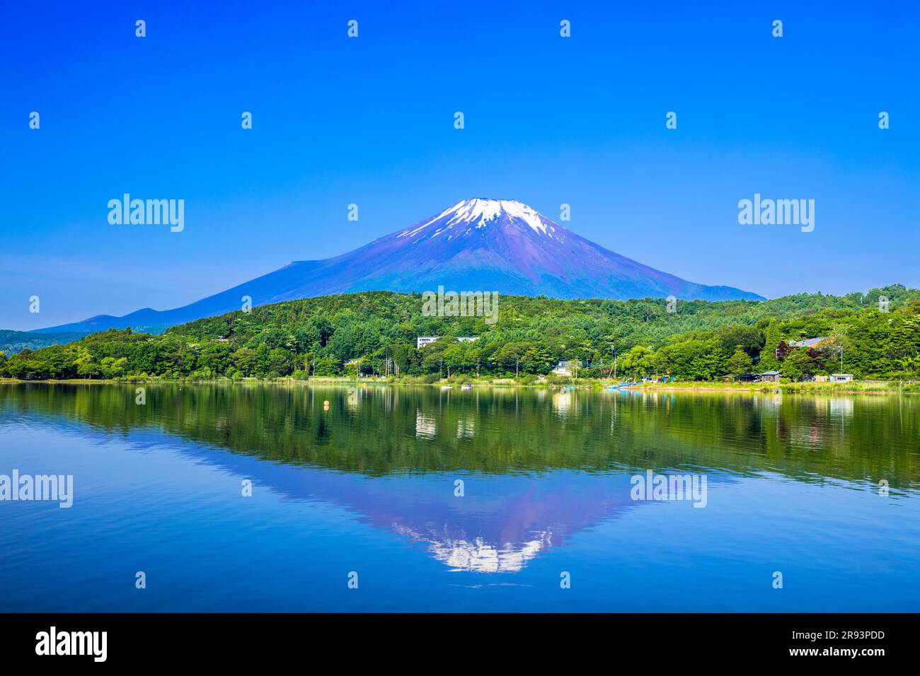 Auf dem Kopf des Fuji bei Yamanakako Stockfoto