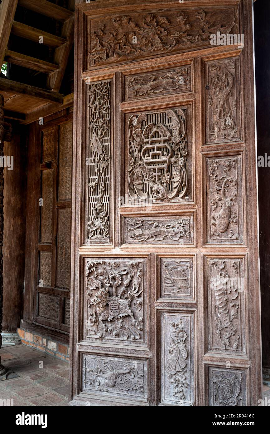 Berühmter antiker Tempel in der Provinz Hung Yen, Vietnam. Nom Pagoda