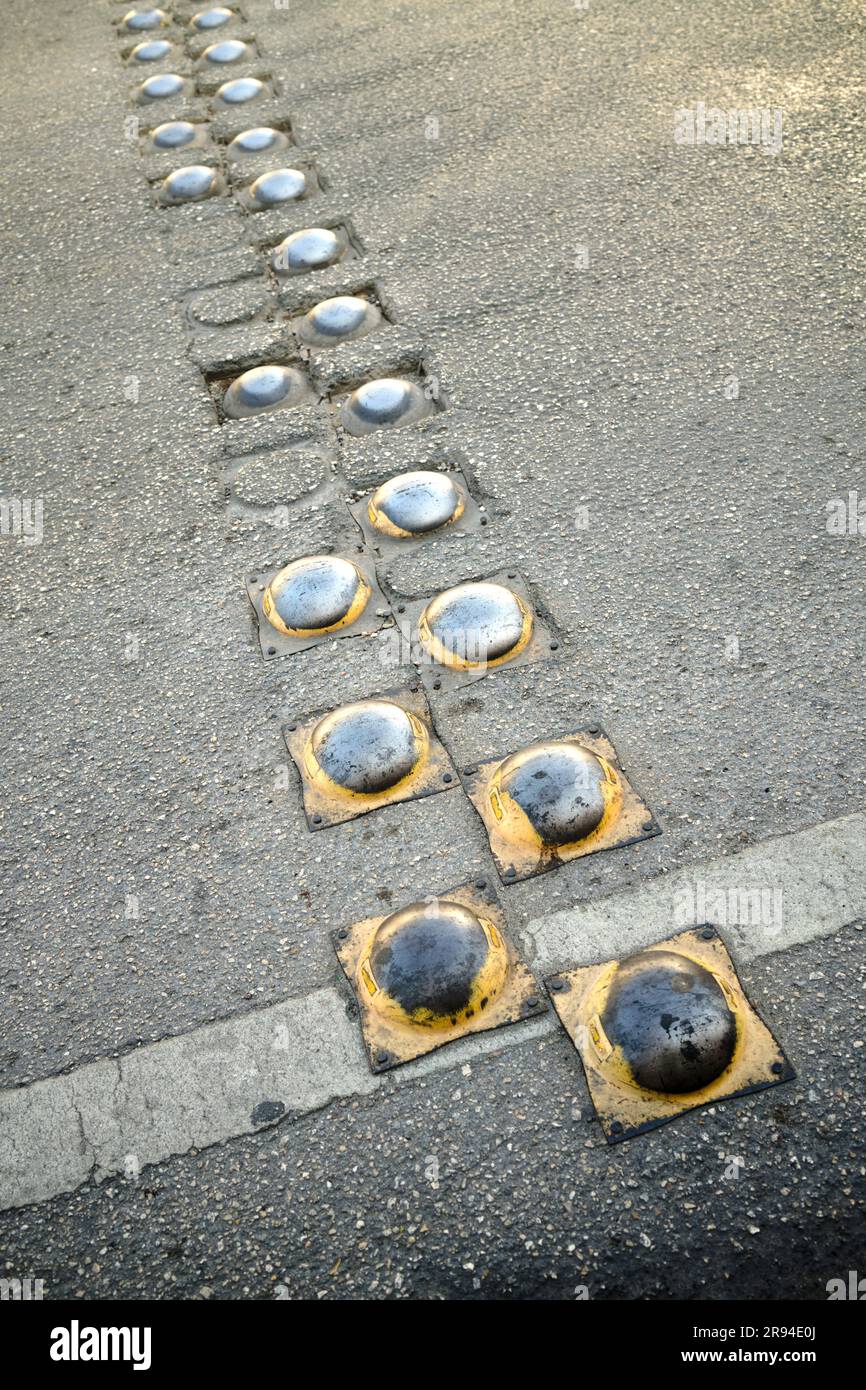 Speed Prevention Themen oder Stollen auf der Straße Playa Del Carmen Yucatan Mexiko Stockfoto