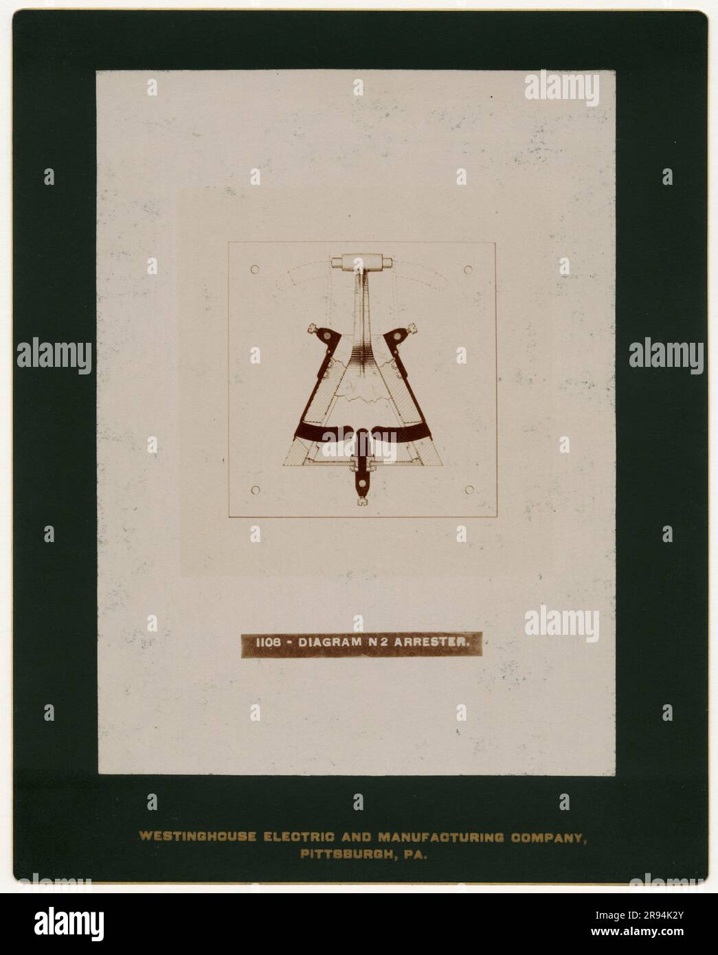 Nr. 1108, Diagramm N2 Arrester Stockfoto