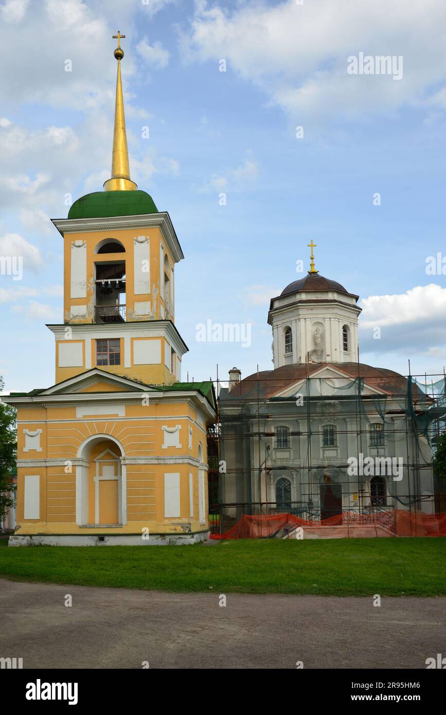 Die Kirche des barmherzigen Erlösers in Kuskovo in Moskau, Russland Stockfoto