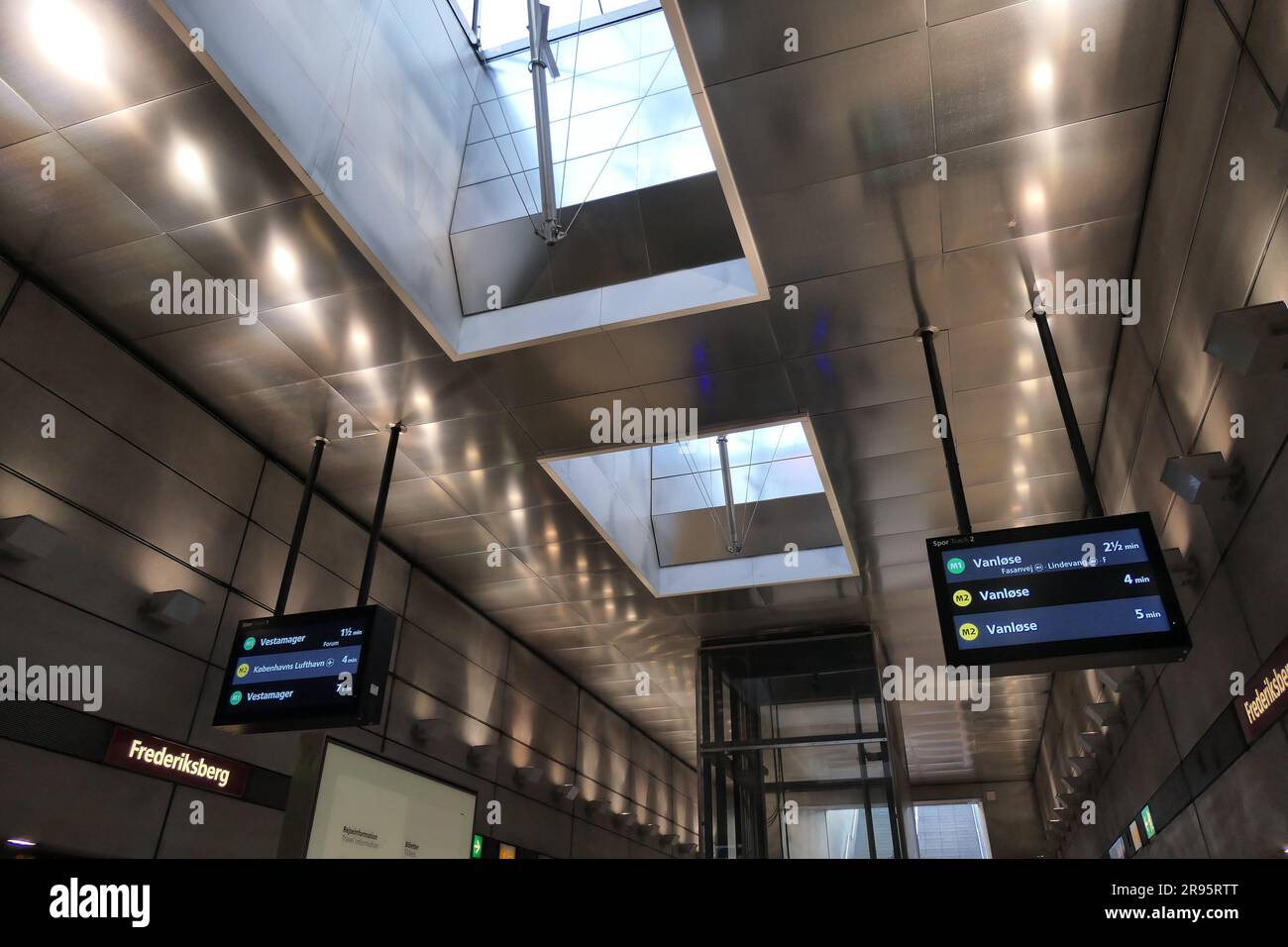 Kopenhagen, Metro, Frederiksberg // Kopenhagen, Metro, Frederiksberg Stockfoto