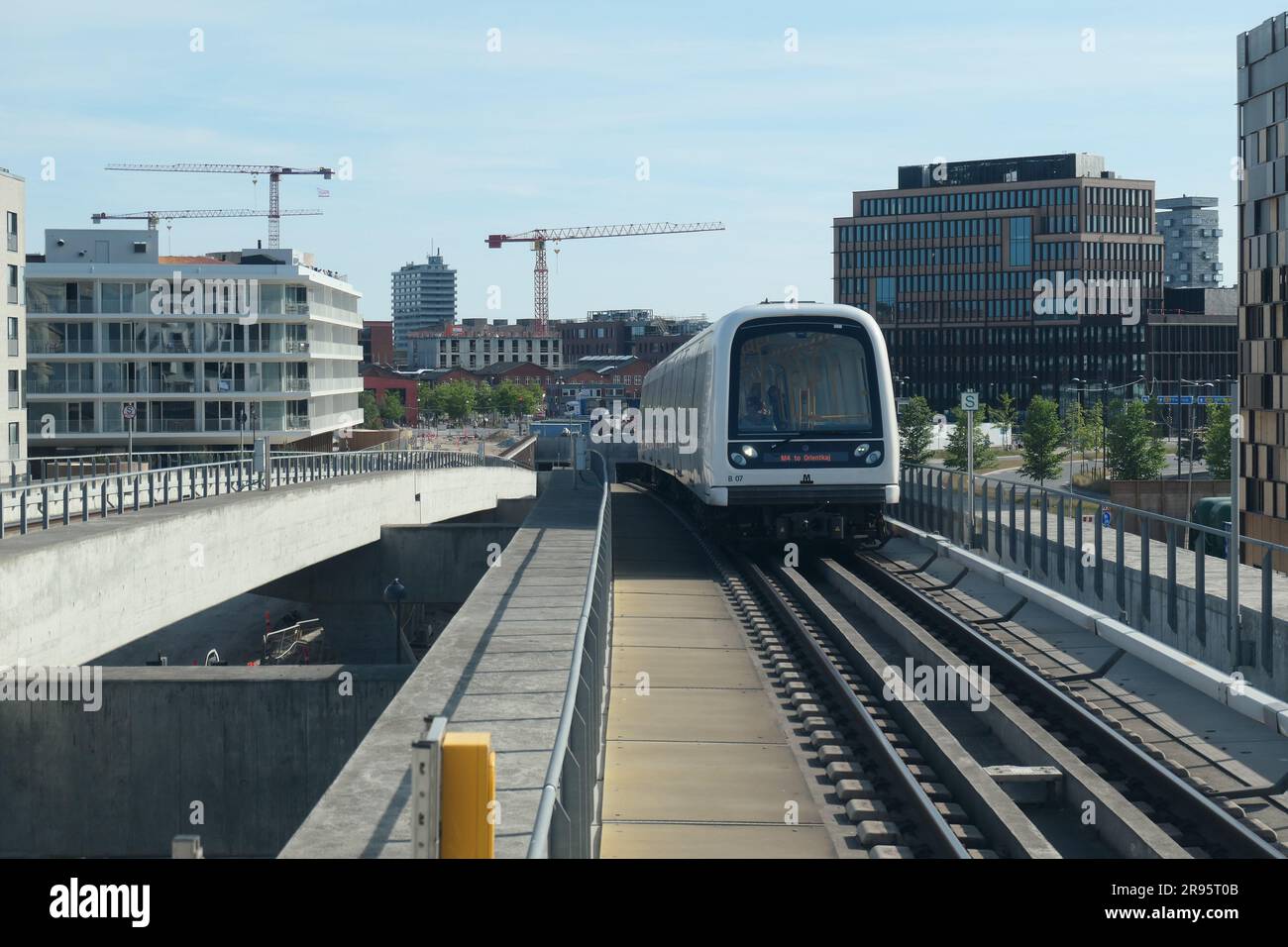 Kopenhagen, Metro, Orientkaj // Kopenhagen, Metro, Orientkaj Stockfoto