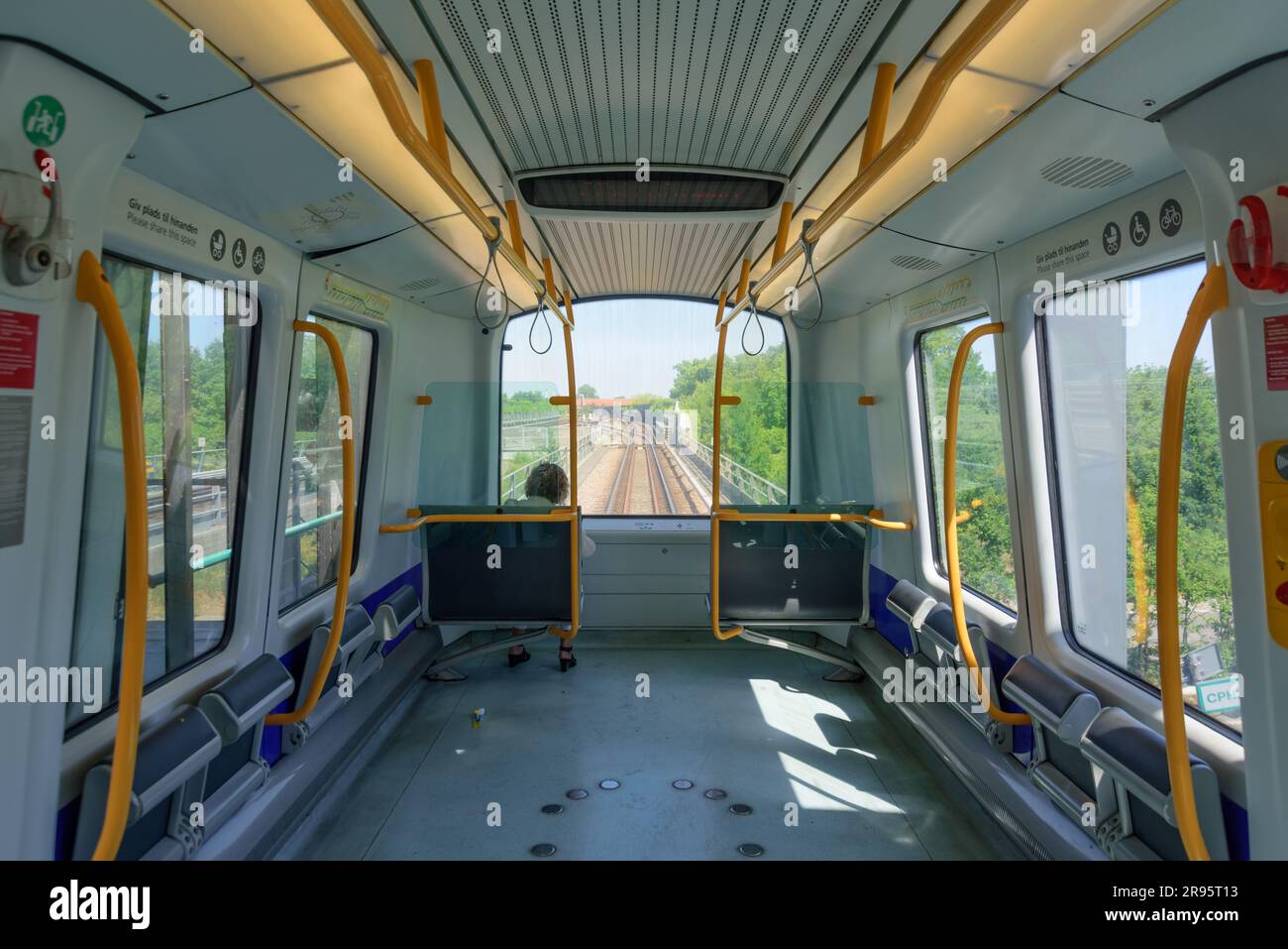 Kopenhagen, Metro, Luvthavnen // Kopenhagen, Metro, Luvthavnen Stockfoto