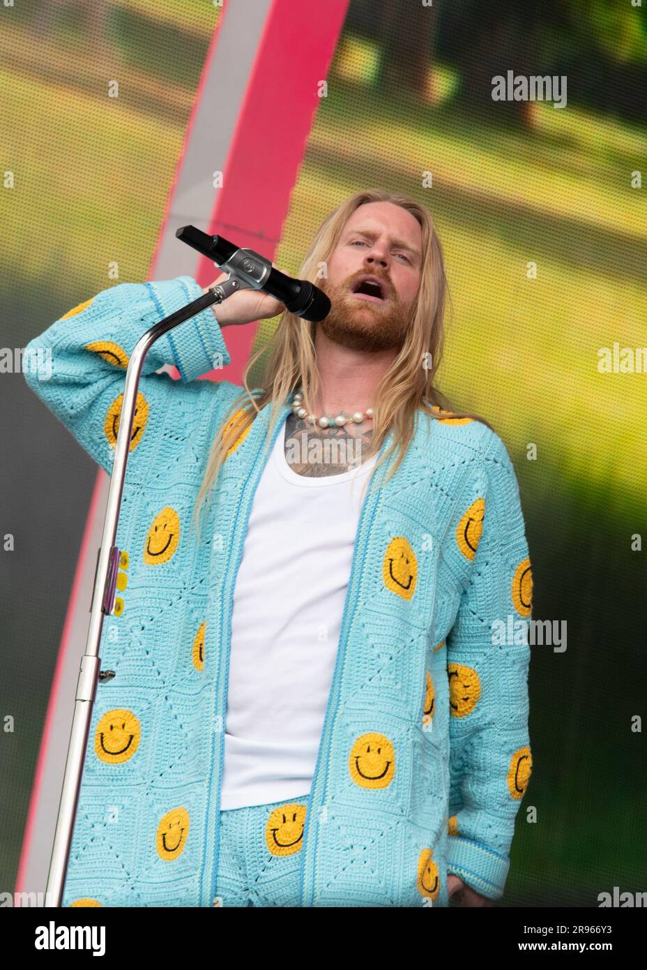 London, Vereinigtes Königreich, 24. Juni 2023. Sam Ryder tritt live auf dem BST Summertime Festival in Hyde Park auf und unterstützt Pink und Gwen Stefani. Cristina Massei/Alamy Live News Stockfoto