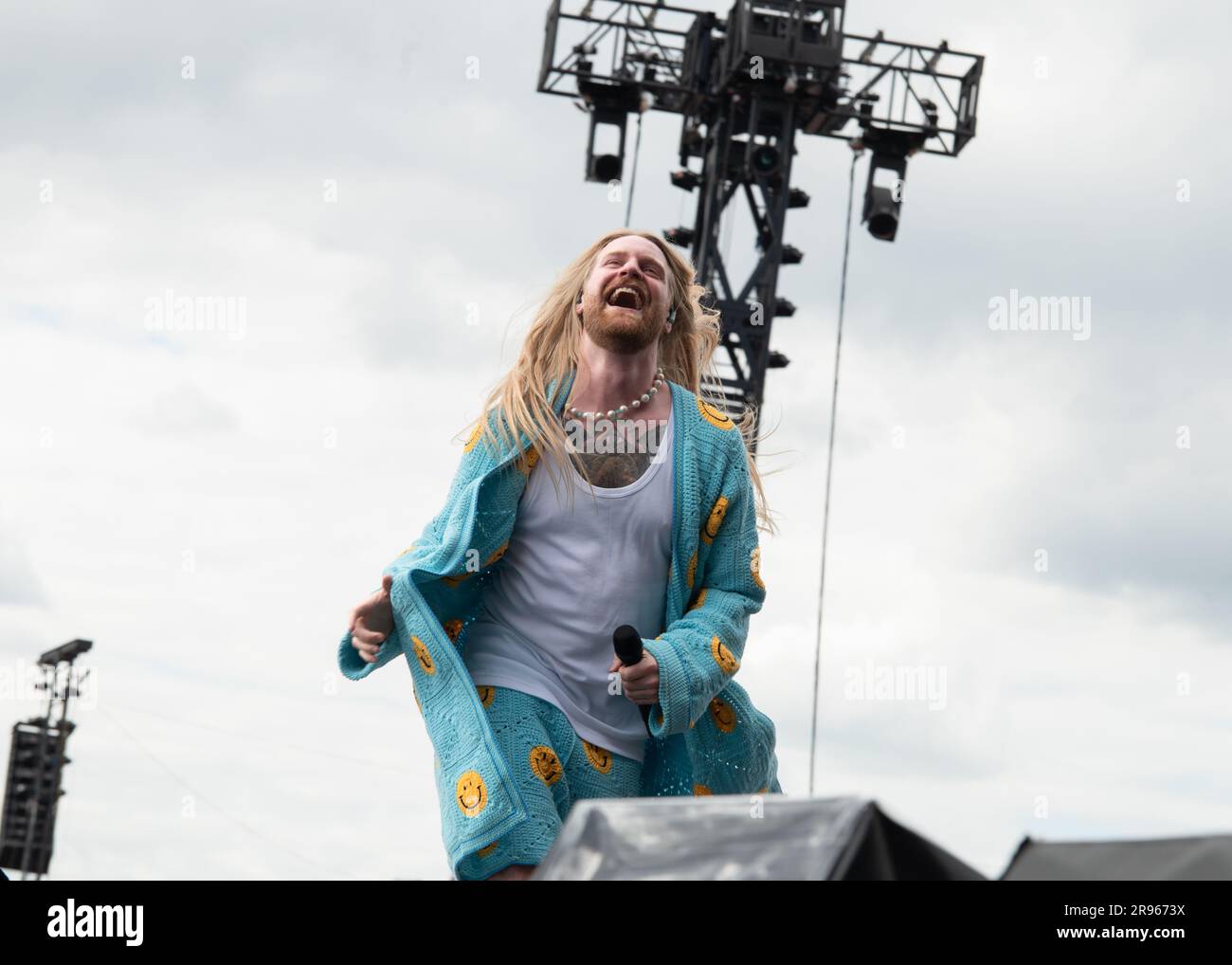 London, Vereinigtes Königreich, 24. Juni 2023. Sam Ryder tritt live auf dem BST Summertime Festival in Hyde Park auf und unterstützt Pink und Gwen Stefani. Cristina Massei/Alamy Live News Stockfoto