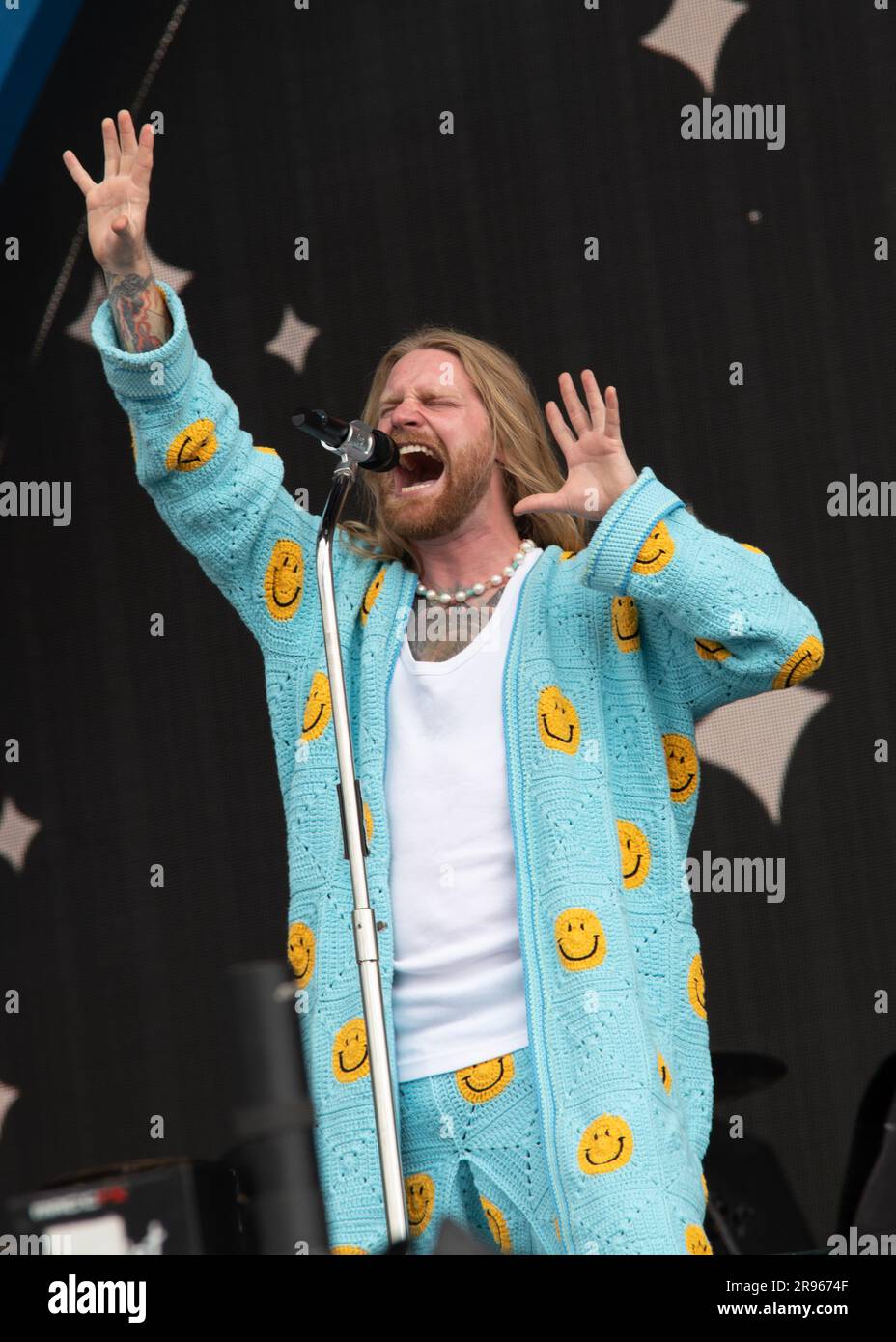 London, Vereinigtes Königreich, 24. Juni 2023. Sam Ryder tritt live auf dem BST Summertime Festival in Hyde Park auf und unterstützt Pink und Gwen Stefani. Cristina Massei/Alamy Live News Stockfoto