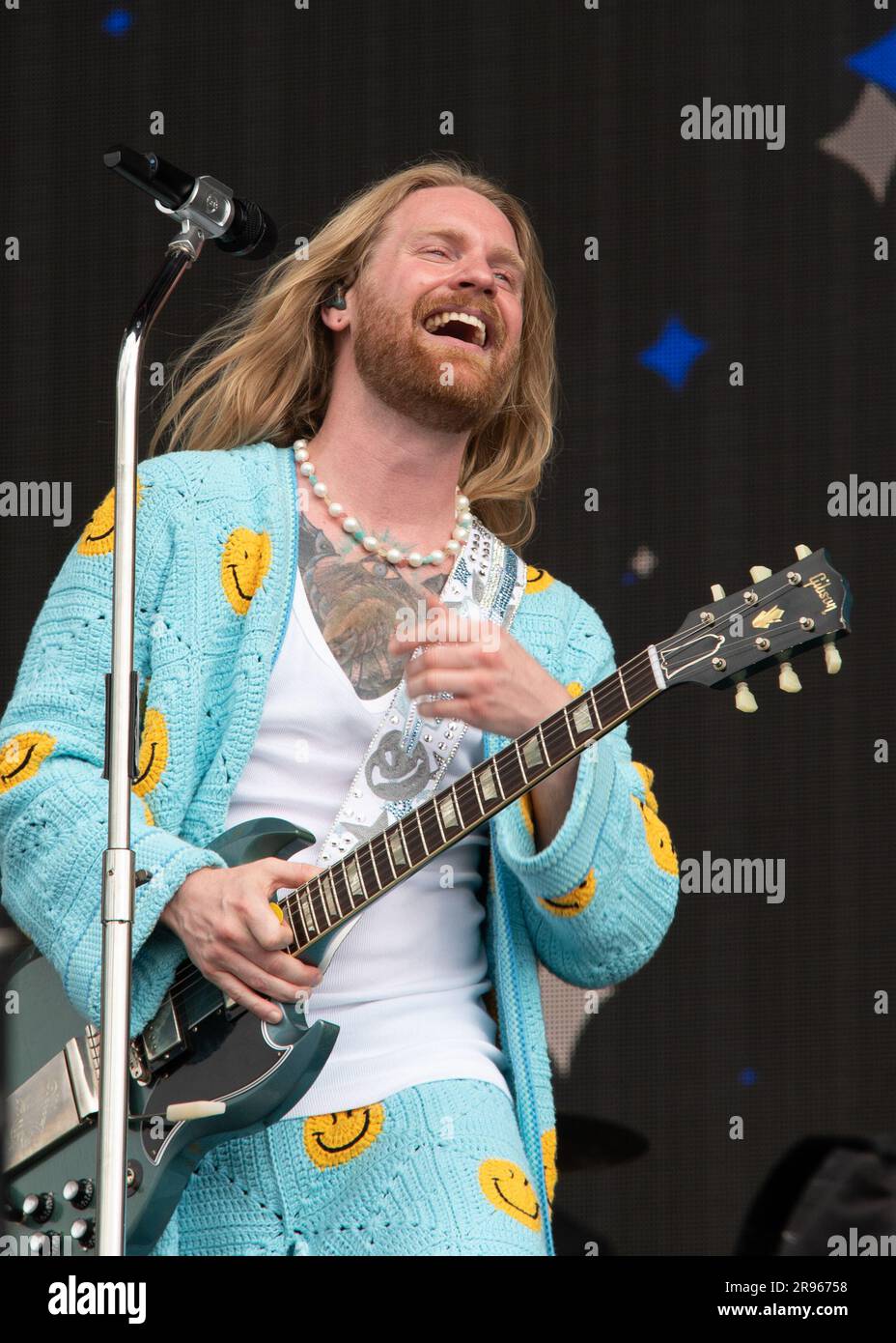 London, Vereinigtes Königreich, 24. Juni 2023. Sam Ryder tritt live auf dem BST Summertime Festival in Hyde Park auf und unterstützt Pink und Gwen Stefani. Cristina Massei/Alamy Live News Stockfoto