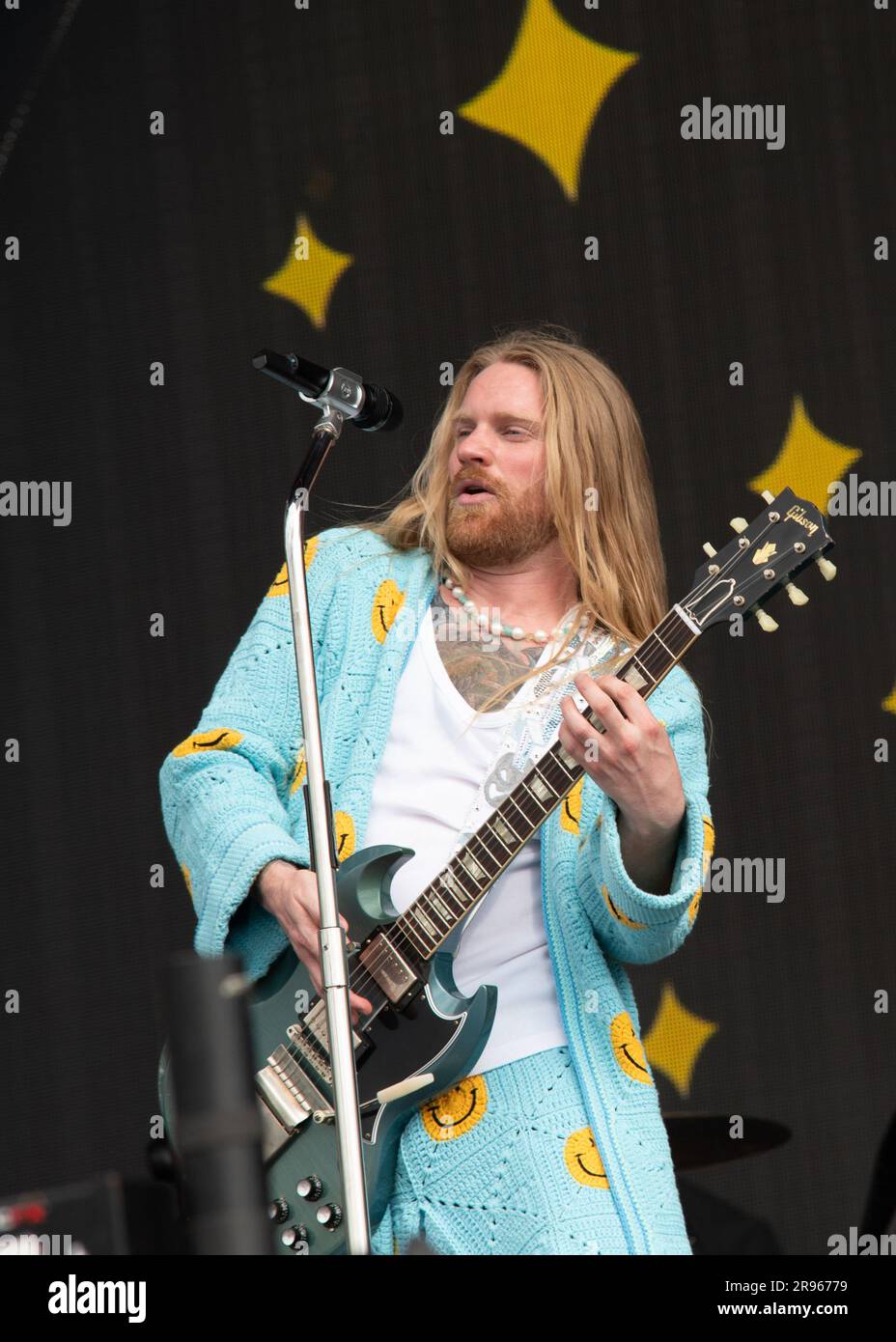 London, Vereinigtes Königreich, 24. Juni 2023. Sam Ryder tritt live auf dem BST Summertime Festival in Hyde Park auf und unterstützt Pink und Gwen Stefani. Cristina Massei/Alamy Live News Stockfoto