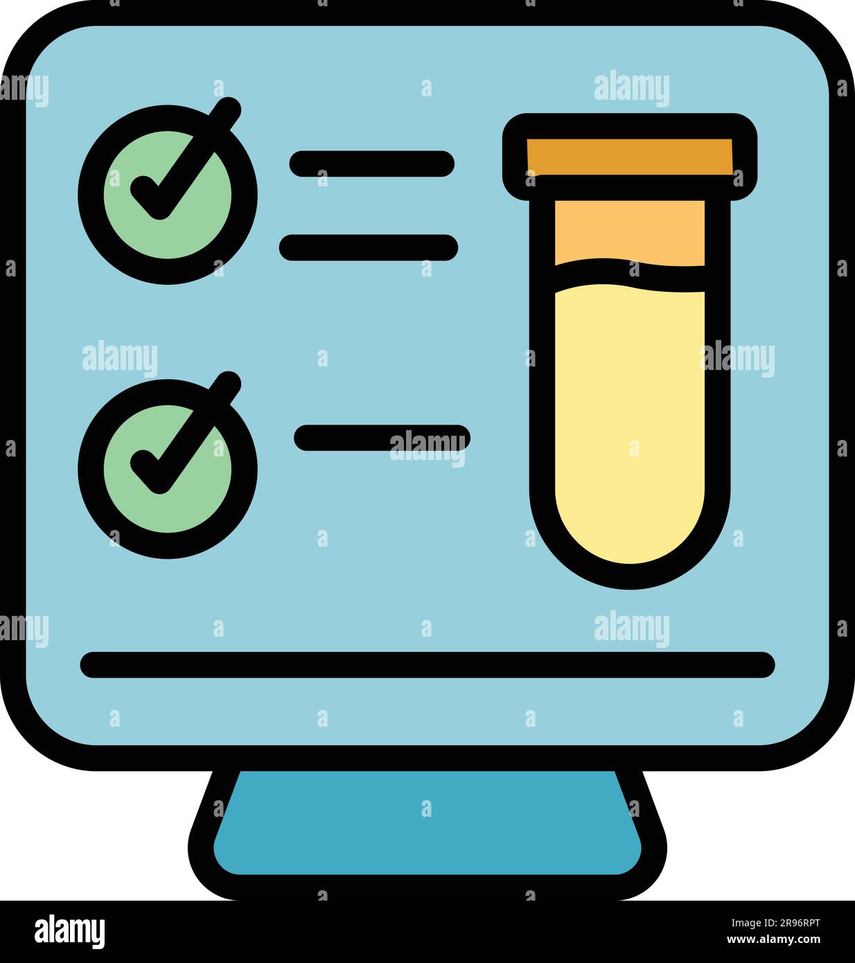 Überwachungssymbol für regulierte Produkte. Outline regulierte Produkte überwachen Vektorsymbol für Webdesign isoliert auf weißem Hintergrund flach Stock Vektor