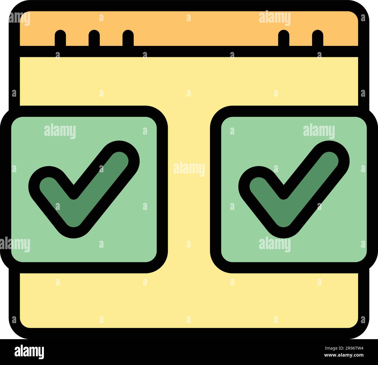 Symbol für den Vergleich regulierter Produkte. Outline regulierte Produkte vergleichen Vektorsymbole für Webdesign isoliert auf weißem Hintergrund flach Stock Vektor