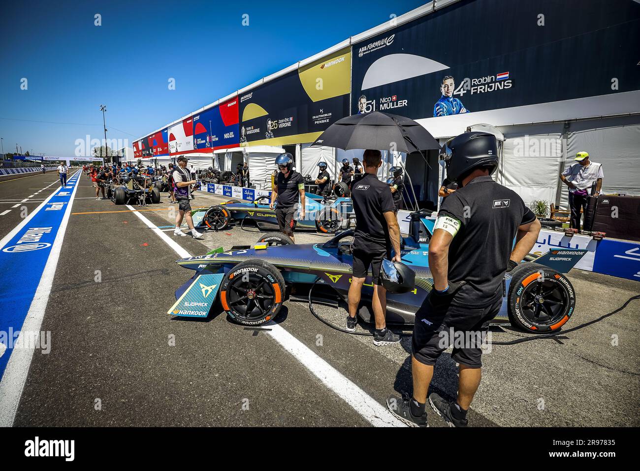 51 MULLER Nico (Hg), Team ABT - CUPRA, Spark-Mahindra, Mahindra M9-Electro, Action während des 2023 Southwire Portland ePrix, 9. Meeting der ABB FIA Formel E World Championship 2022-23, auf der Portland International Raceway vom 22. Bis 24. Juni 2023 in Portland, Vereinigte Staaten von Amerika Gutschrift: Independent Photo Agency Srl/Alamy Live News Stockfoto