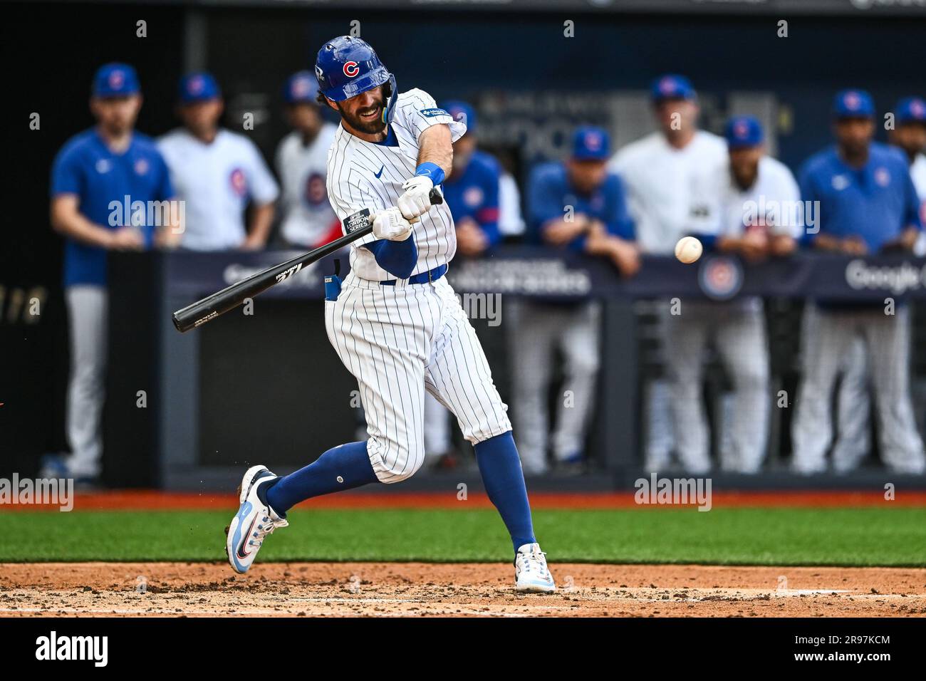 Dansby Swanson Nummer 7 der Chicago Cubs beim Spiel 2023 der MLB London