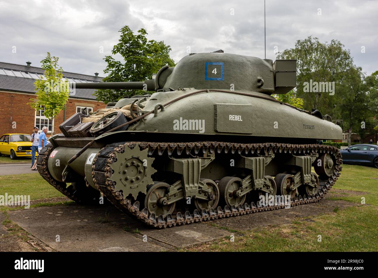 1943 M4A1 Sherman-Tank am Bicester Flywheel, der am 17. Juni 2023 im Bicester Heritage Centre stattfindet. Stockfoto