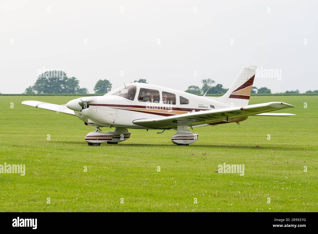 Sywell-Flugplatz Stockfoto