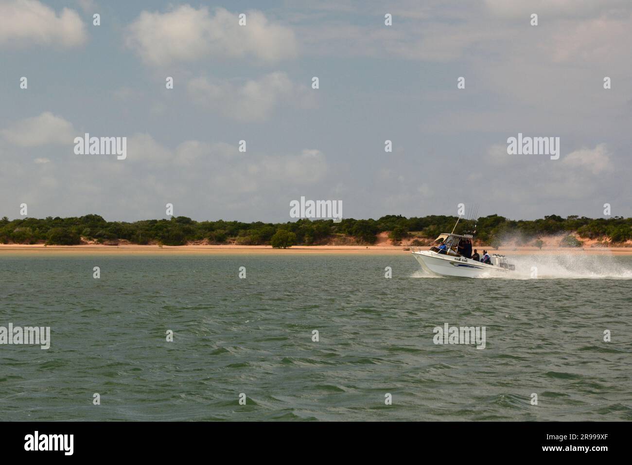 Die Küste der Insel Inhaca. Gemeinde Maputo. Mosambik Stockfoto