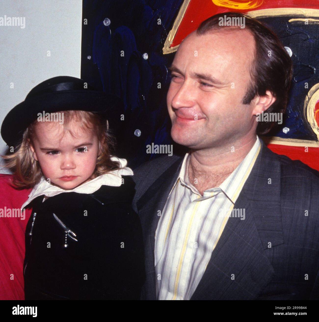 1991 Phil Collins Lily Collins Tochter John Barrett/PHOTOlink Stockfoto