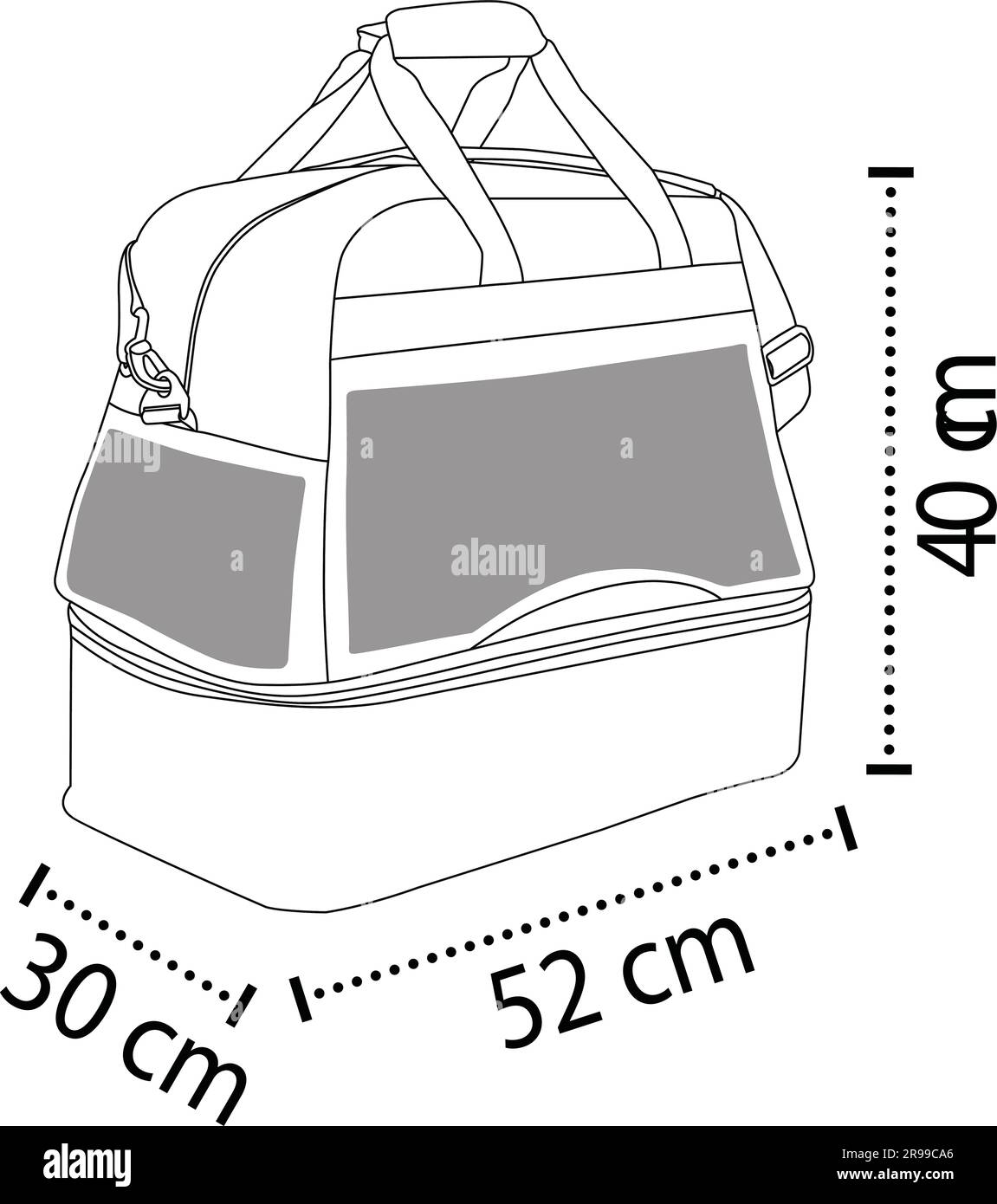 Rucksacktasche für Sport Stock Vektor