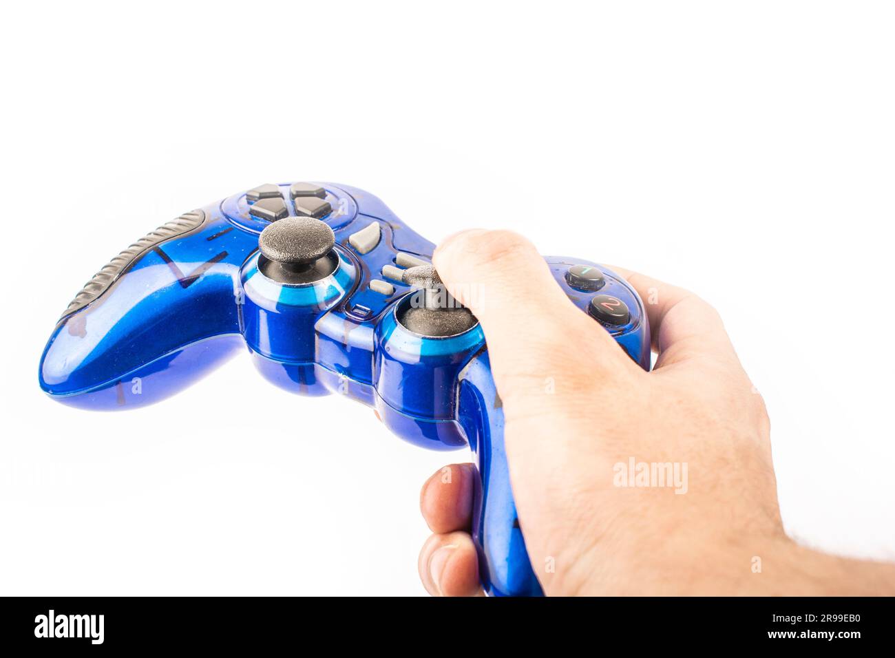 Elektronikindustrie, Menschen, Activity Control Equipment, weißer Hintergrund Stockfoto