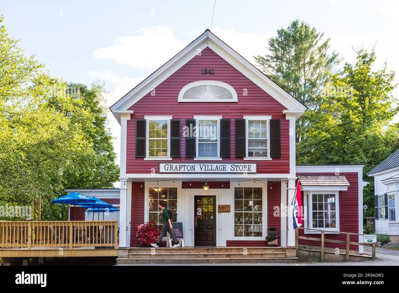 Gemischtwarenladen in einem kleinen Dorf in New England, Grafton, Vermont, USA Stockfoto