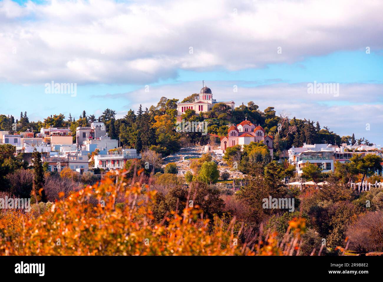 Athen, Griechenland - 25. November 2021: Die antike Agora von Athen oder die klassische Agora im Nordwesten der Akropolis, Athen, Griechenland. Stockfoto