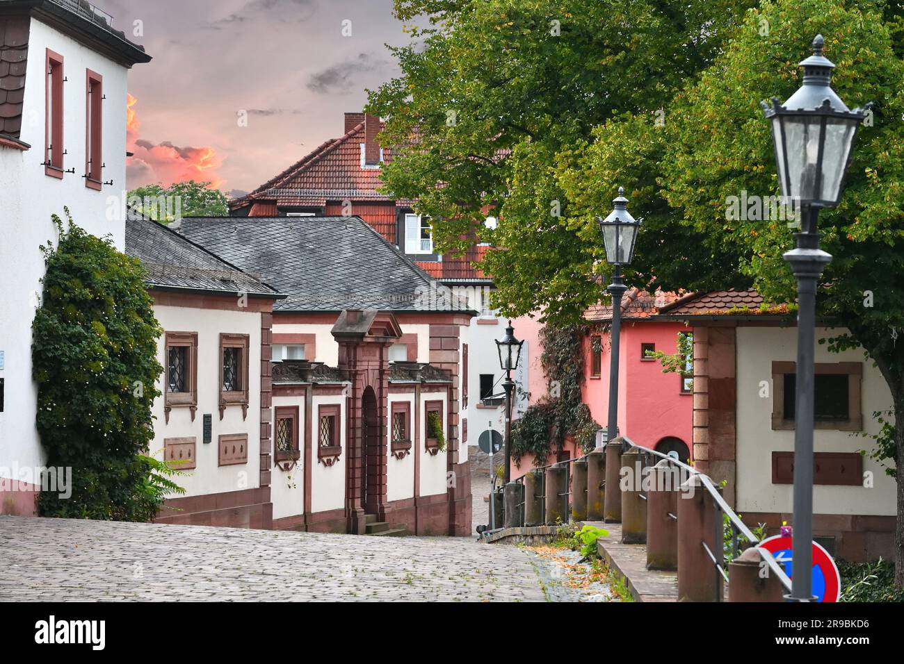 Malerische europäische Kulisse an einem großartigen Tag. Stockfoto