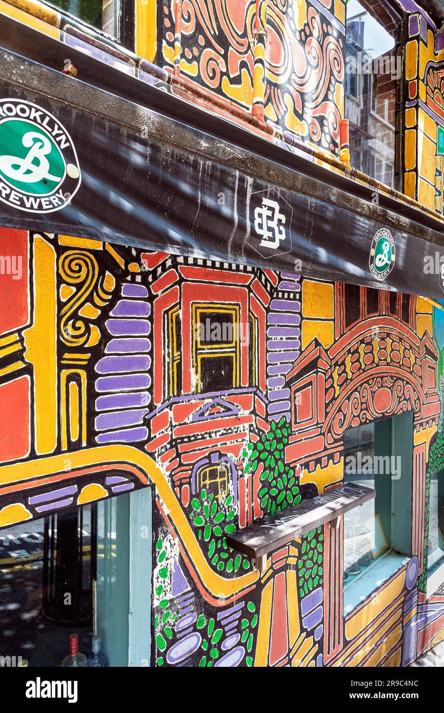 Street Graffiti, mittlere Ebenen, Hongkong, SAR, China Stockfoto