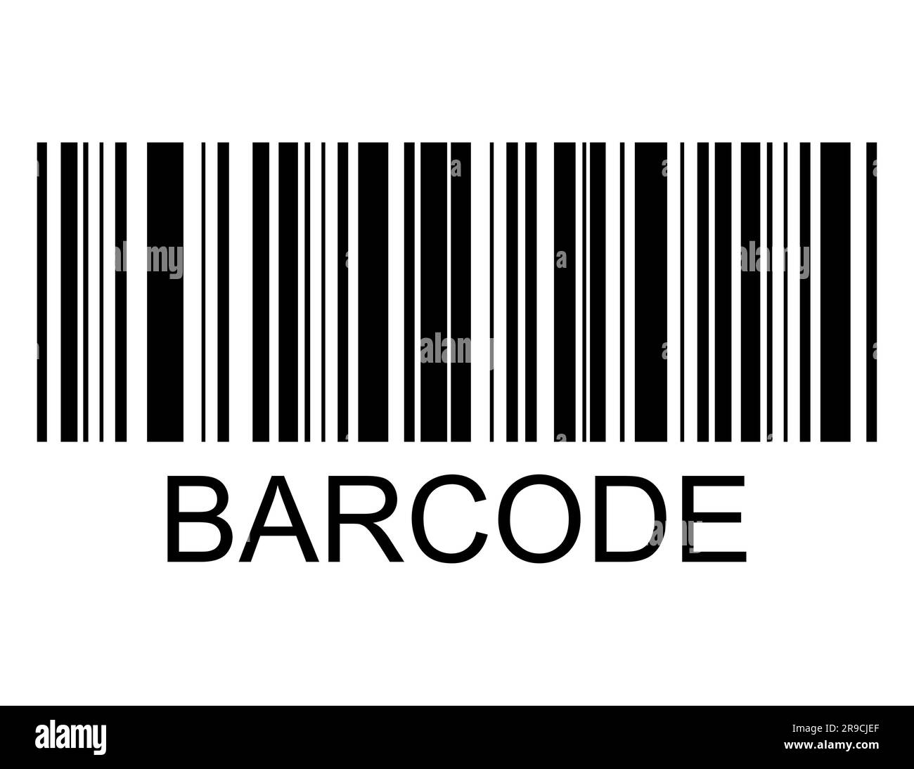 Barcode-Vektorsymbol. Barcode für flaches Web-Design. Isolierte Darstellung. Stock Vektor
