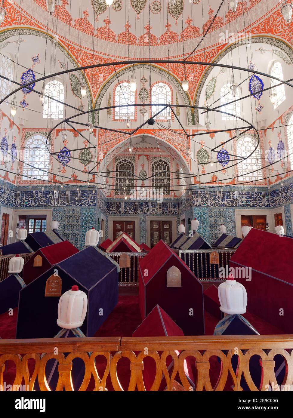 Das Innere des Grabes des Turhan Sultans in Istanbul, Türkei Stockfoto