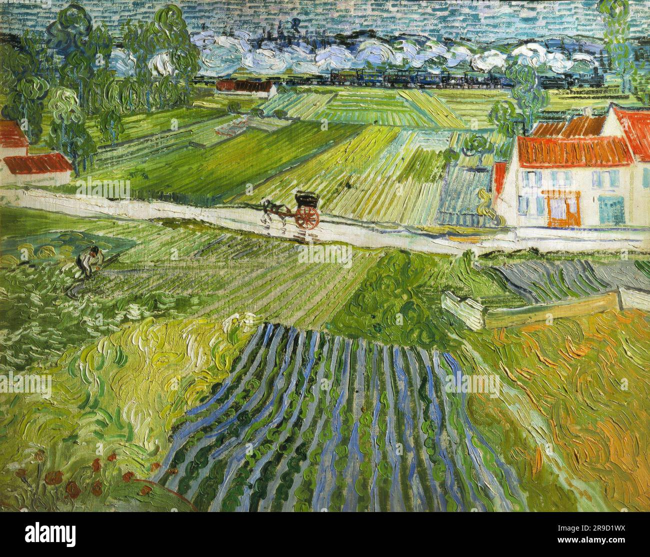 Vincent van Gogh – Landschaft in Auvers nach Regen Stockfoto