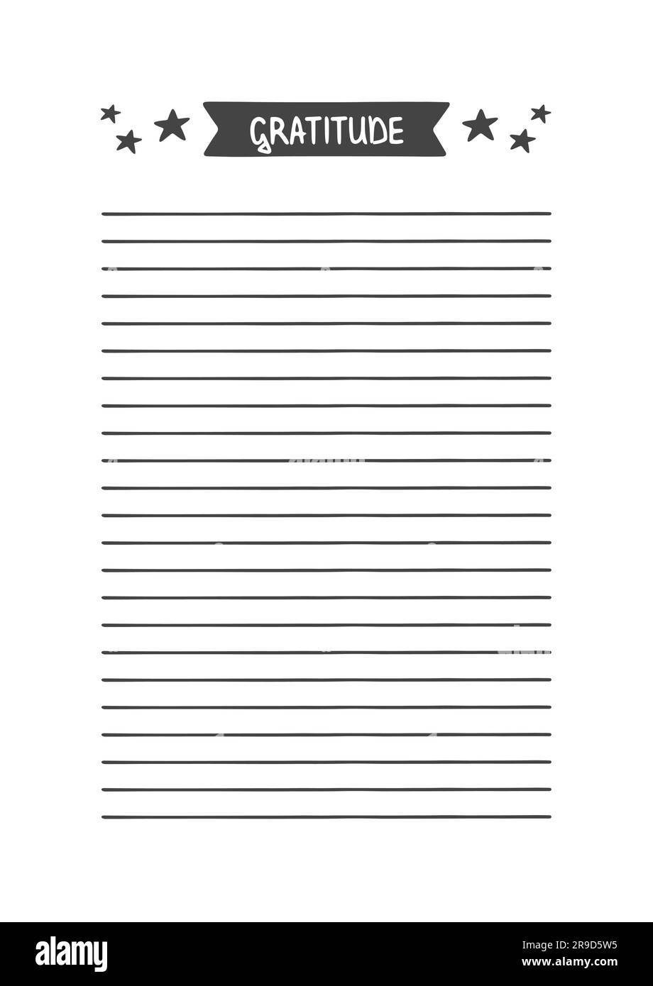 Danke. Vektorvorlage für Terminkalender, Planer und andere Schreibwaren. Druckbarer Organisator für Studium, Schule oder Arbeit. Stock Vektor