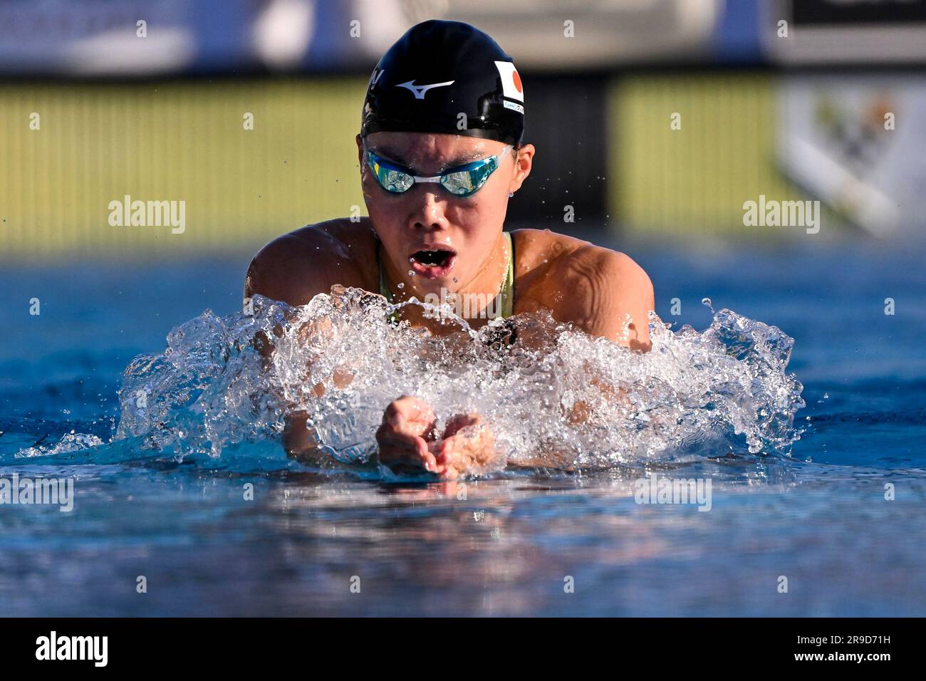 Reona Aoki aus Japan nimmt am juni 59. im stadio del Nuoto in Rom (Italien) am Breaststroke Women Final 200m Teil Stockfoto