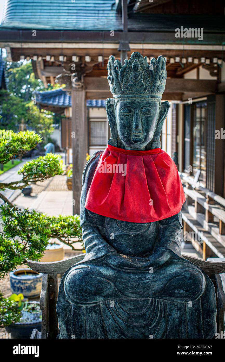 Die elfgesichtige Kannon Bodhisattva Statue Stockfoto