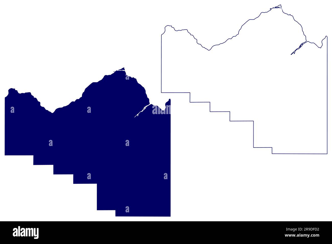 Cochrane District (Kanada, Ontario Province, Nordamerika) Karte Vektordarstellung, Scribble Sketch Cochrane Karte Stock Vektor