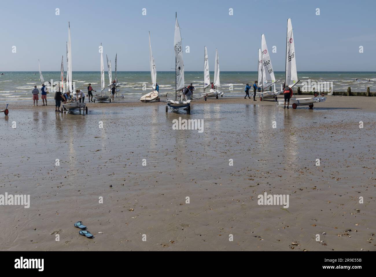Bognor Regis, West Sussex, Großbritannien Juni 25. Die Yachten