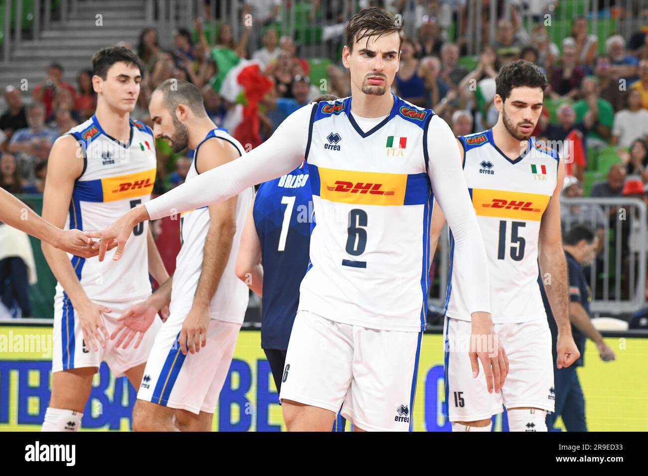 Simone Gianelli, Daniele Lavia (Italien). Volleyball-Weltmeisterschaft 2022. Viertelfinale Stockfoto