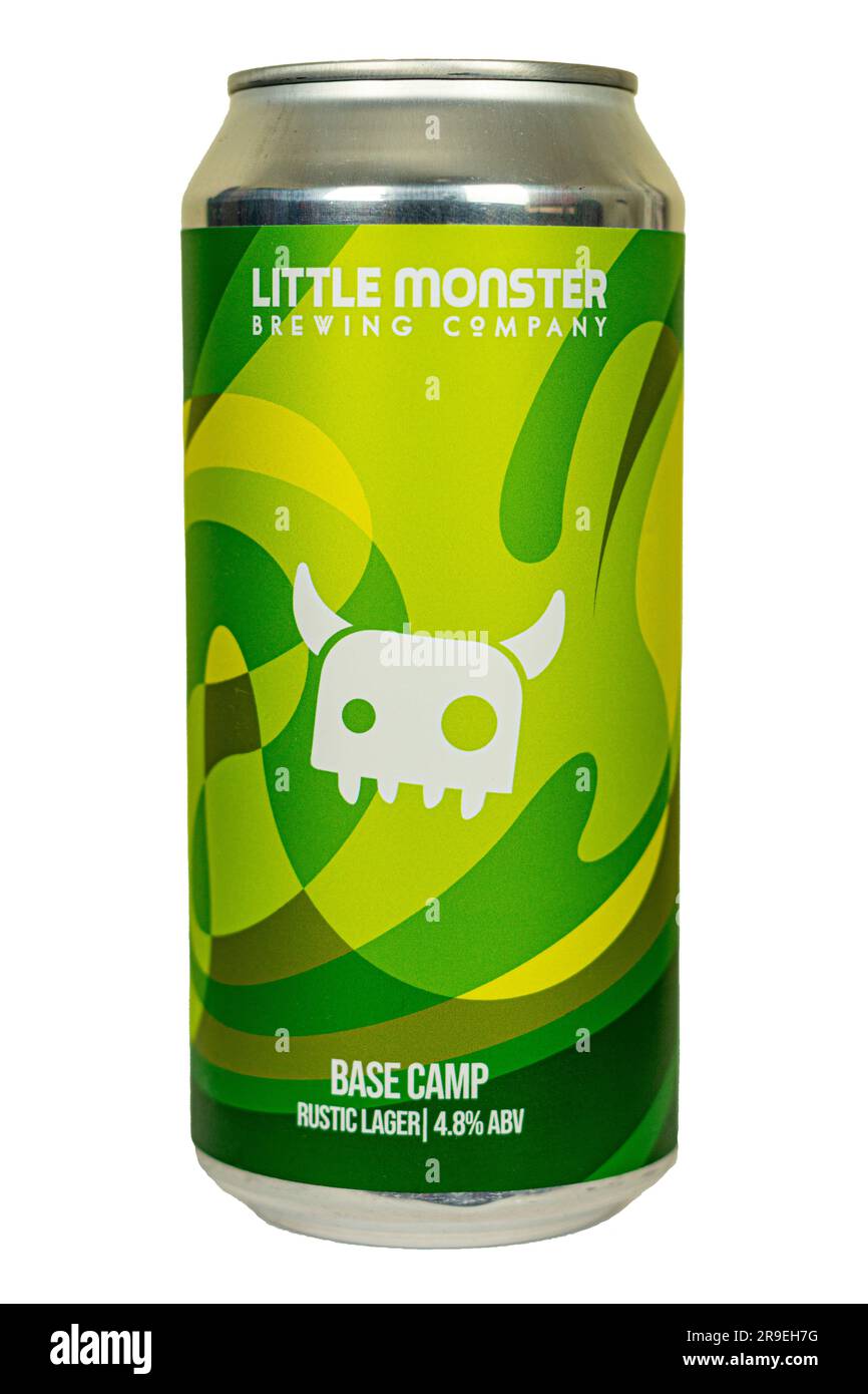 Little Monster Brewing Company - Basislager - Rustic Lager - Alc 4,8% abv. Stockfoto