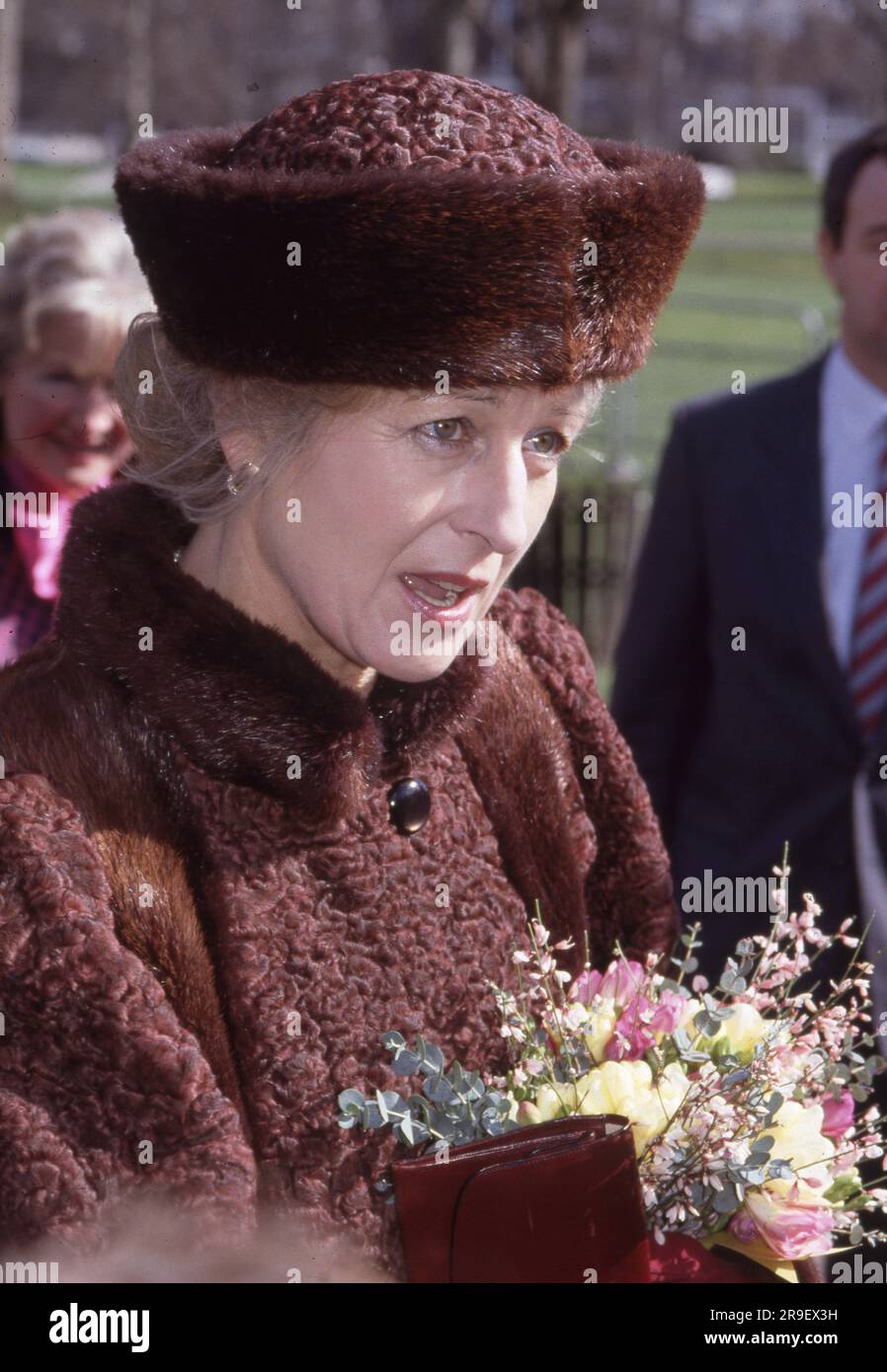 13. März 1989 Prinzessin Alexandra in Hyde Park Foto vom Henshaw-Archiv Stockfoto