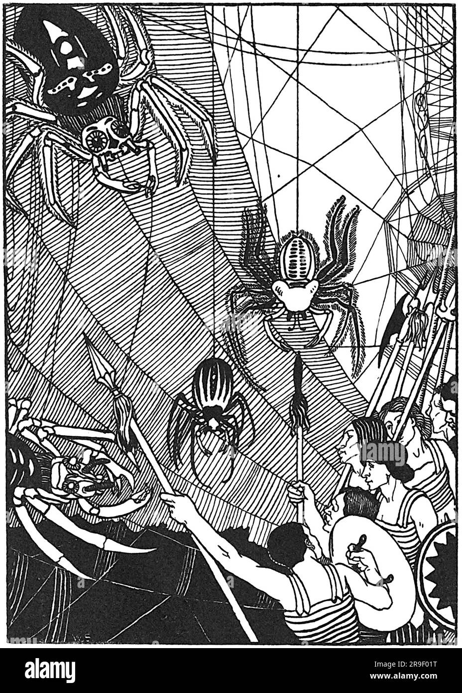 William Strang - Spider Battle - 1894 Stockfoto