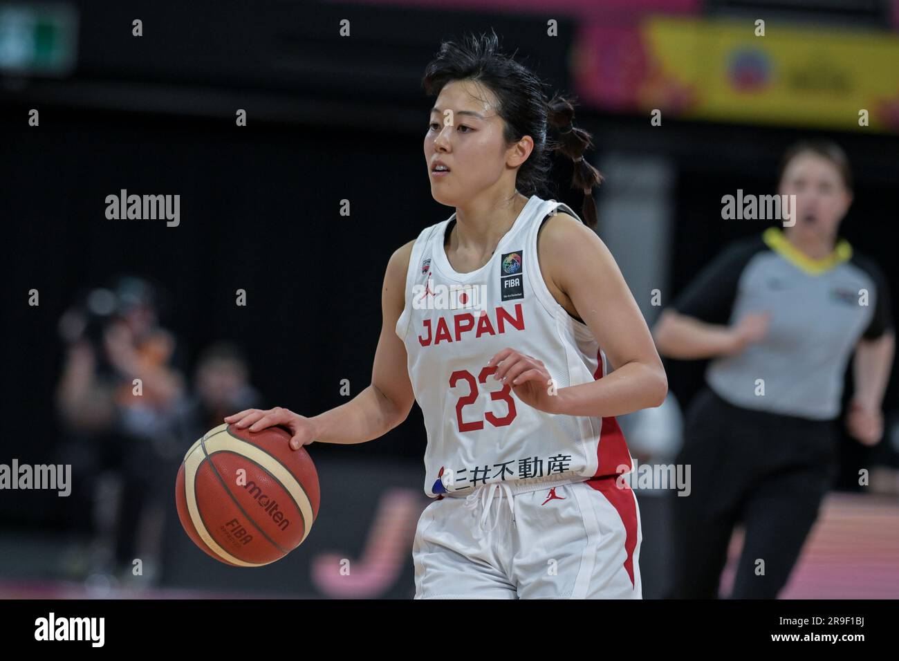 Sydney, Australien. 26. Juni 2023. Mai Yamamoto von Japan Frauen Basketballteam in Aktion während der FIBA Women's Asia Cup Division 2023 Ein Spiel zwischen Chinesisch-Taipeh und Japan im Quay Centre. Endstand: Japan 94:53 Chinesisch Taipeh. (Foto: Luis Veniegra/SOPA Images/Sipa USA) Guthaben: SIPA US/Alamy Live News Stockfoto